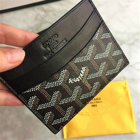 goyard black card holder